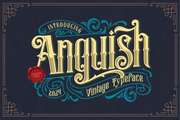 Anguish: A Vintage Typeface for Bold Design