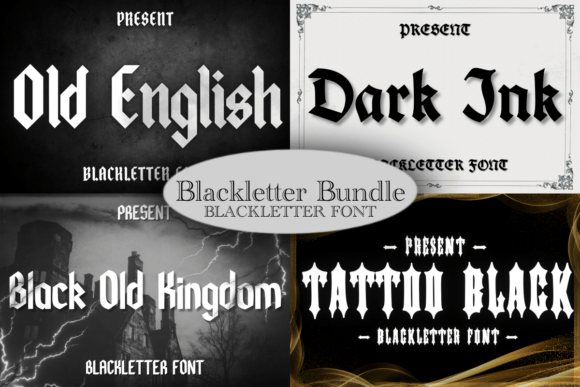 Blackletter Bundle: A Handwritten Font for Creative Projects