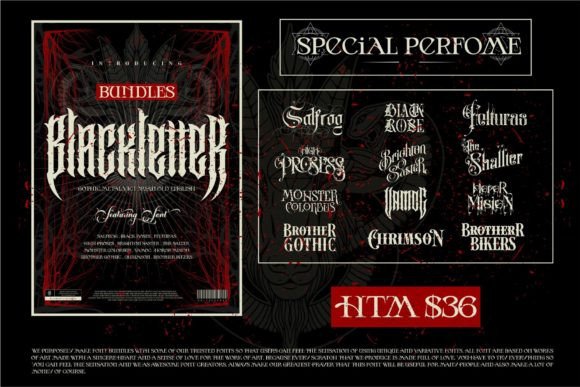 Bundles Blackletter: Reviving Vintage Drama in Modern Design