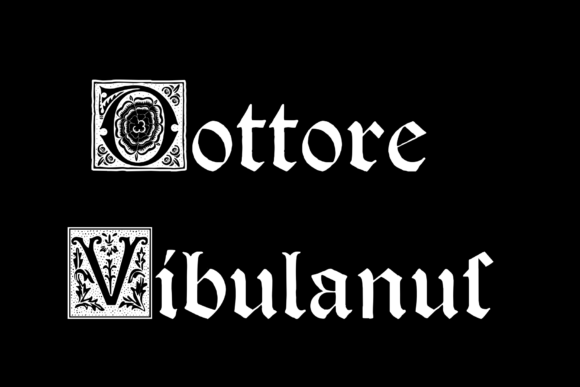 Dottore Vibulanus Typeface Evaluation