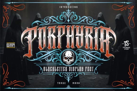 Porphyria: Bold Blackletter for Tattoo, Streetwear & Brand Identity