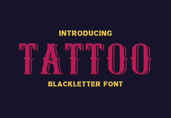 Tattoo Font Review: Bold Blackletter for High-Impact Design